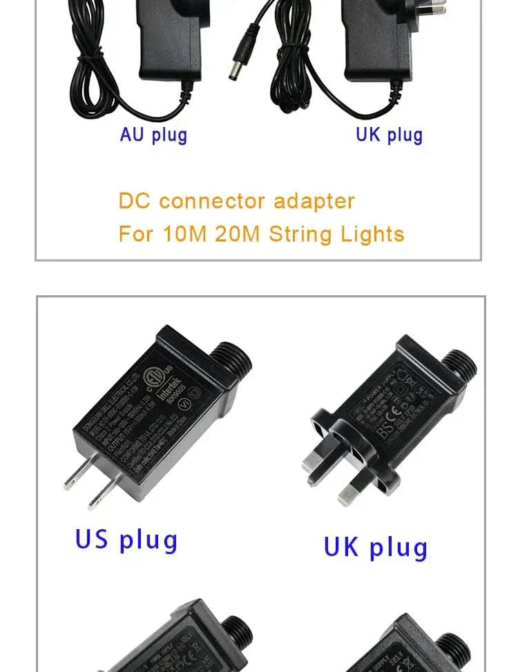 Luzes de Fadas Natalinas à Prova d'Água – Encanto e Magia