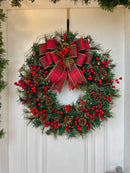 Guirlanda de Natal 60cm Farmhouse c/ led